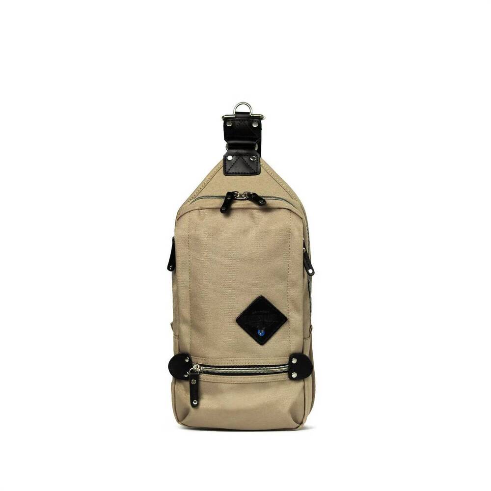 NEW HARVEST LABEL men's sling pack element bag in beige